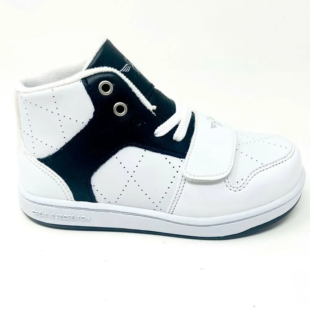 Creative Recreation Cesario White Black Toddler Baby Sneakers